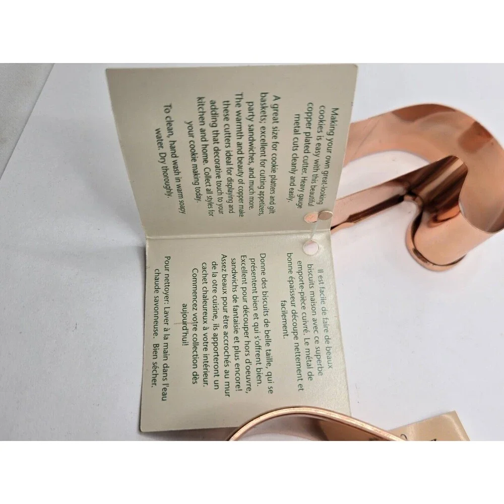 WILTON SOLID COPPER Candy Cane COOKIE CUTTER